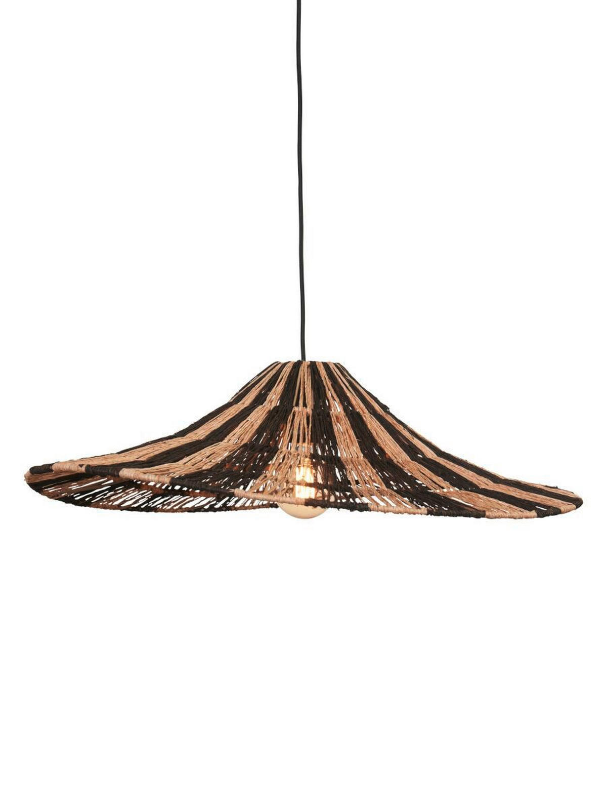 HÄNGLAMPA 65/20 cm  - svart, Basics, textil (65/20cm) - Good & Mojo