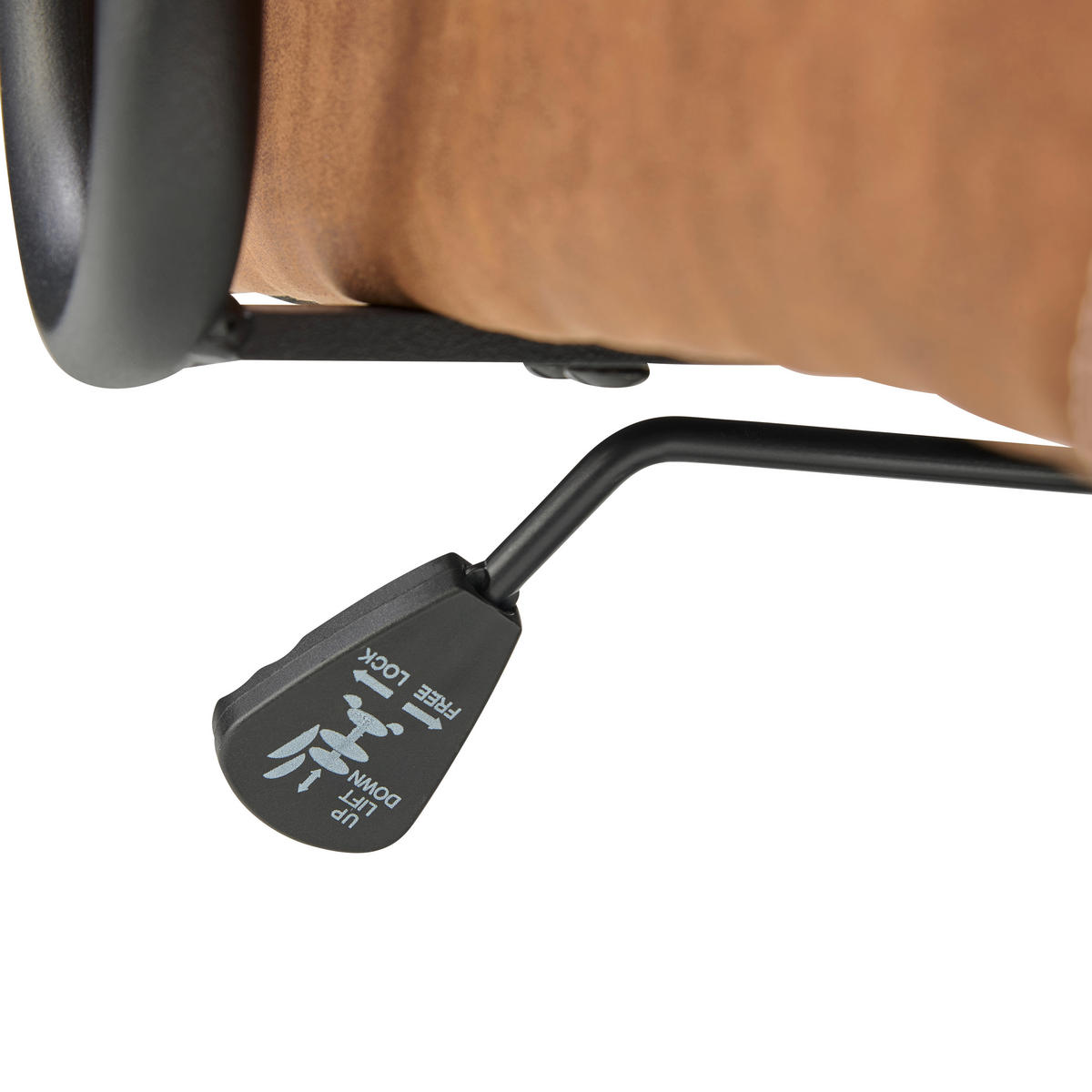 CHEFSESSEL  in Velours Braun, Schwarz  - Schwarz/Braun, MODERN, Kunststoff/Textil (84/120-128/85cm) - MID.YOU