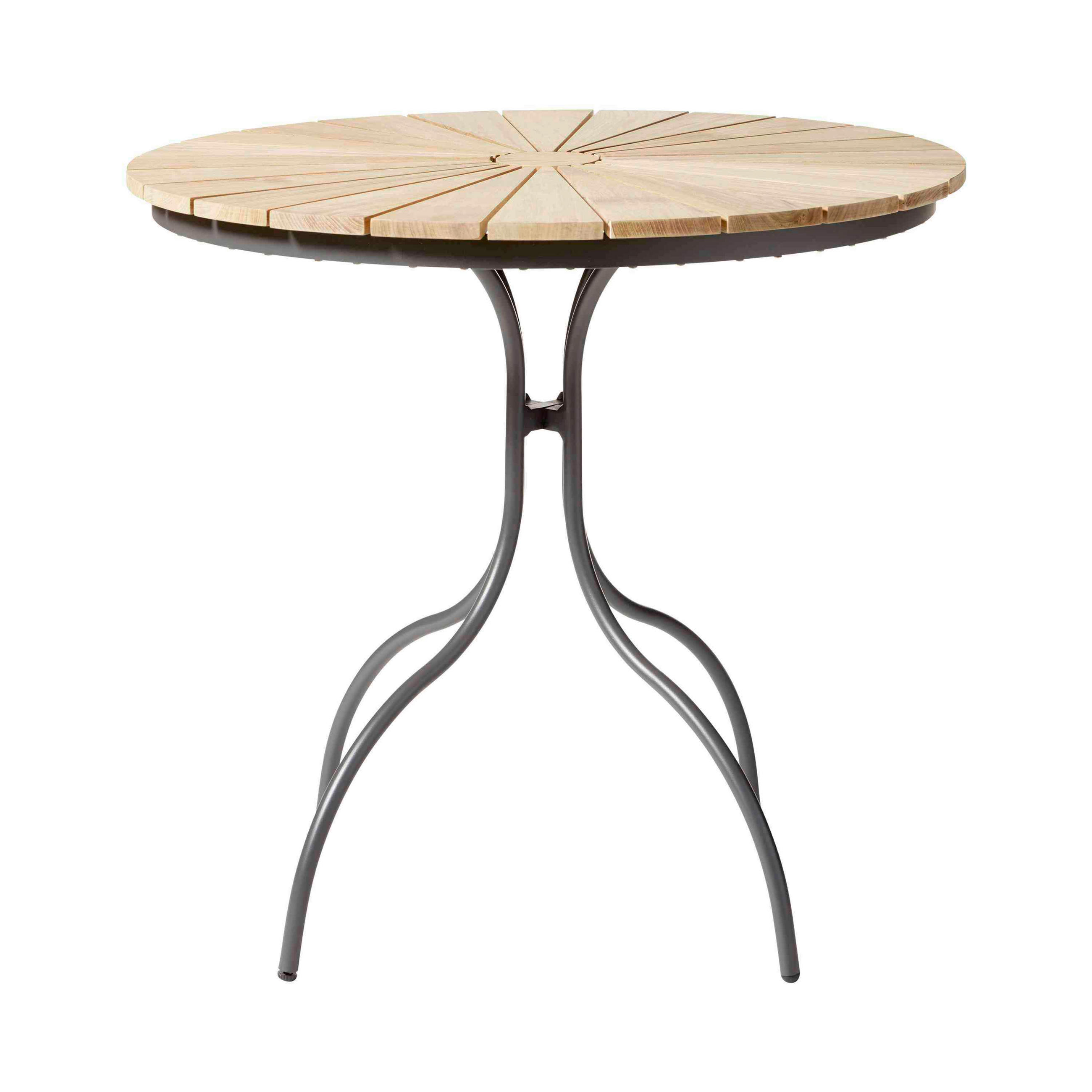 GARTENTISCH 80/80/74 cm  - Anthrazit/Teakfarben, KONVENTIONELL, Holz/Metall (80/80/74cm) - Gardenson
