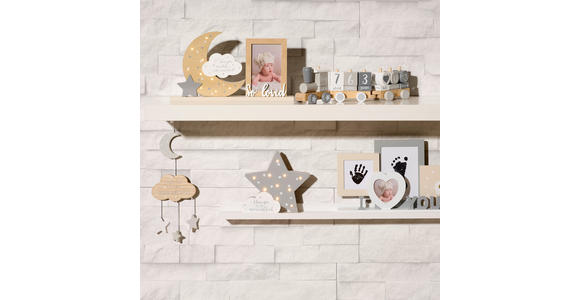 BILDERRAHMEN 37/4,5/20,7 cm - Naturfarben/Weiß, Trend, Holz (37/4,5/20,7cm) - My Baby Lou