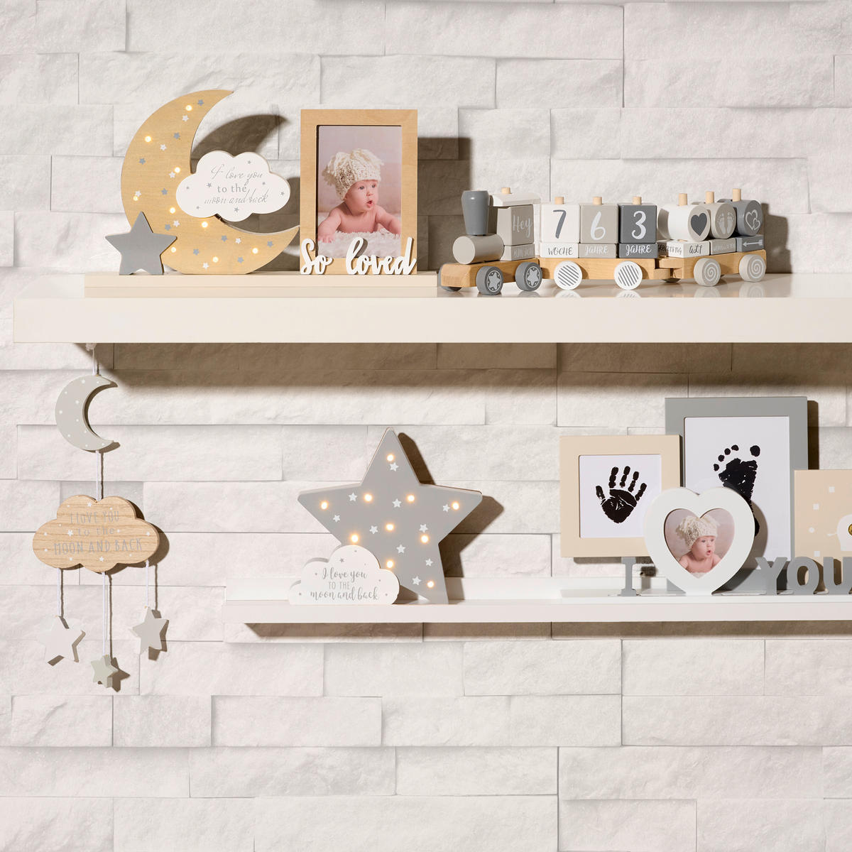 OKVIR ZA SLIKE  37/4,5/20,7 cm        - bijela/prirodne boje, Trend, drvo (37/4,5/20,7cm) - My Baby Lou