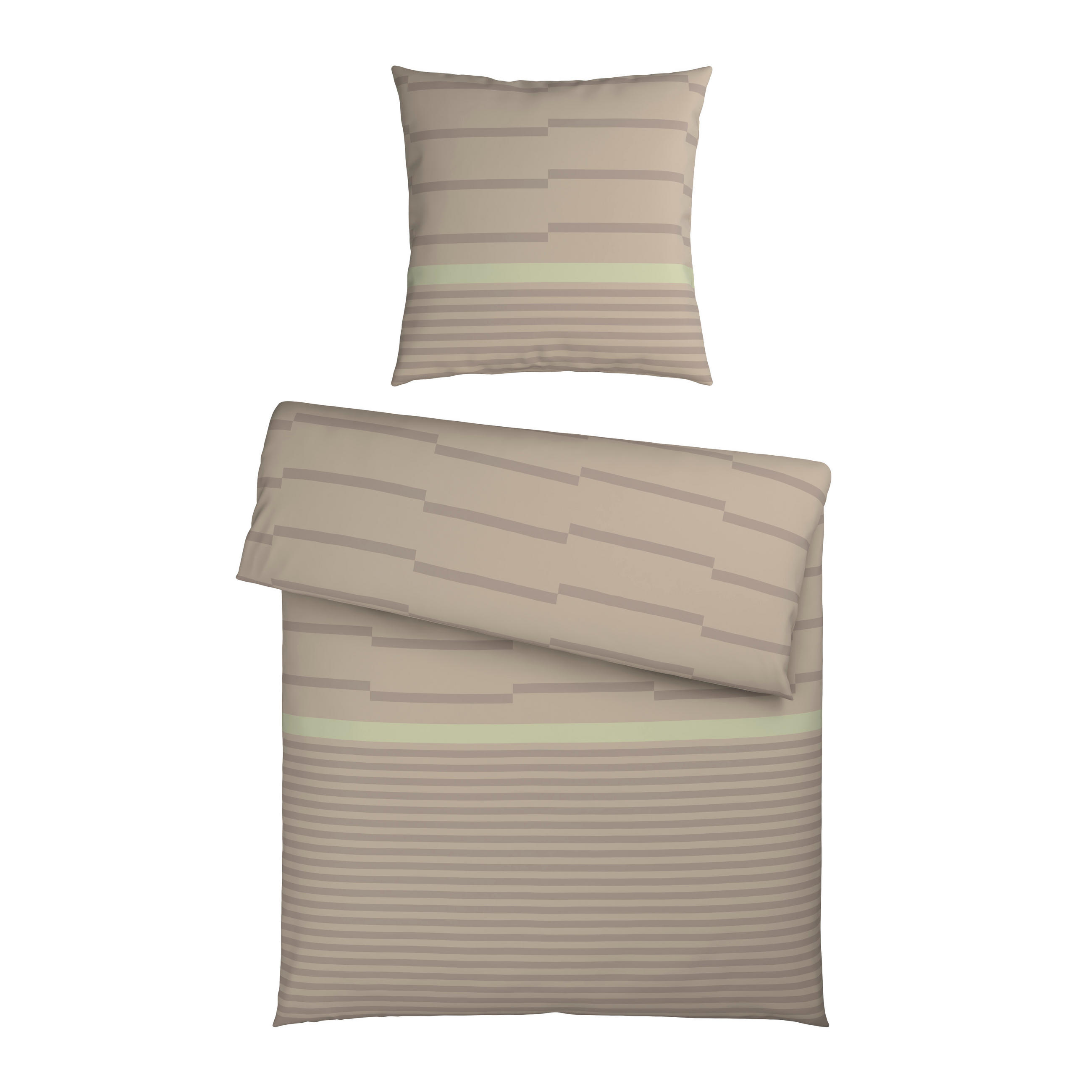 BETTWÄSCHE 155/220 cm  - Beige, Textil (155/220cm) - Bio:Vio