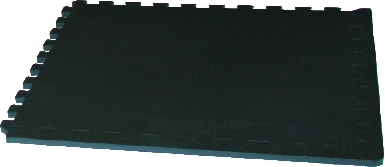BODENSCHUTZMATTE  - Schwarz, KONVENTIONELL, Kunststoff (60/60/1,1cm)