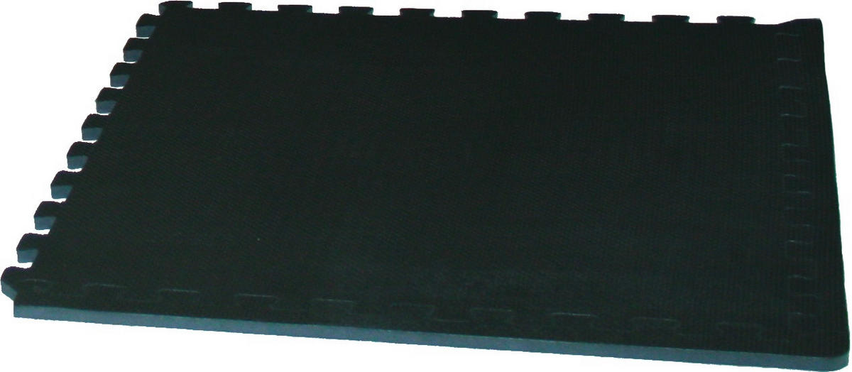 BODENSCHUTZMATTE  - Schwarz, KONVENTIONELL, Kunststoff (60/60/1,1cm)