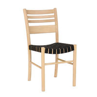 STOL     - ek Bianco/svart, Modern, trä/textil (43/85/53cm) - Niels Andersson