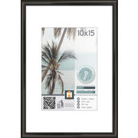 RÁM NA OBRAZY, 1 foto 10 cm x 15 cm - čierna, Basics, plast/sklo (11.5/16.1cm)