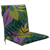 SESSELAUFLAGE in Gelb, Grün, Lila Floral  - Gelb/Lila, Basics, Textil (49/4/97cm)