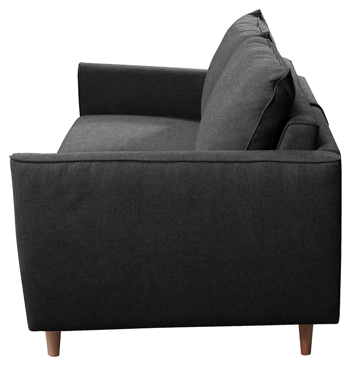 SCHLAFSOFA in Textil Anthrazit  - Anthrazit/Buchefarben, Design, Holz/Textil (195/90/102cm) - Livetastic