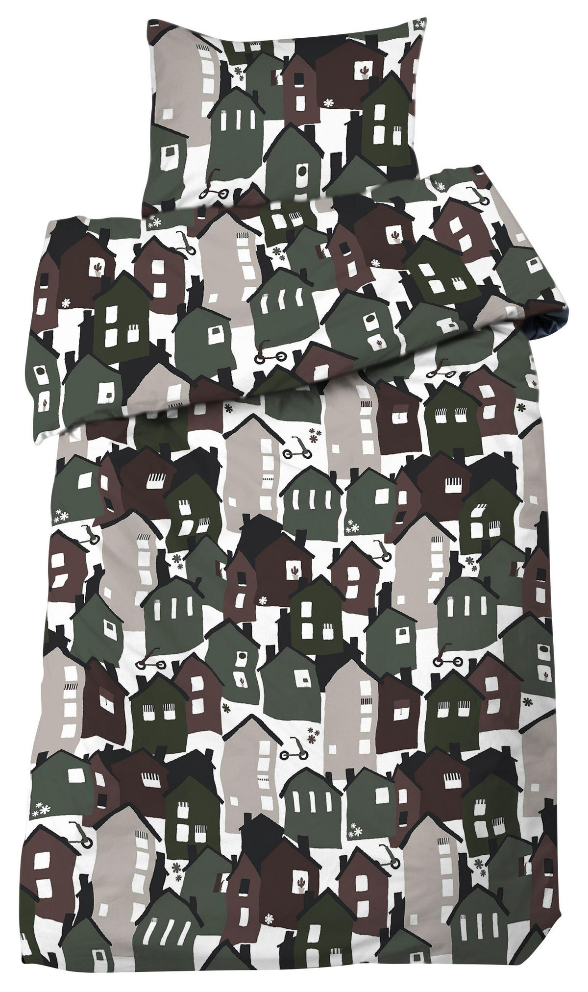 PÅSLAKANSET -teilig 150/210 cm  - grön/multicolor, Basics, textil (150/210cm)