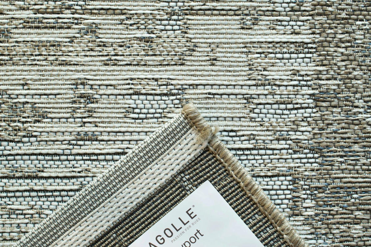 OUTDOORTEPPICH 120/170 cm Amalfi Grau, Hellgrau, Hellbraun  - Hellbraun/Hellgrau, KONVENTIONELL, Textil (120/170cm) - Novel