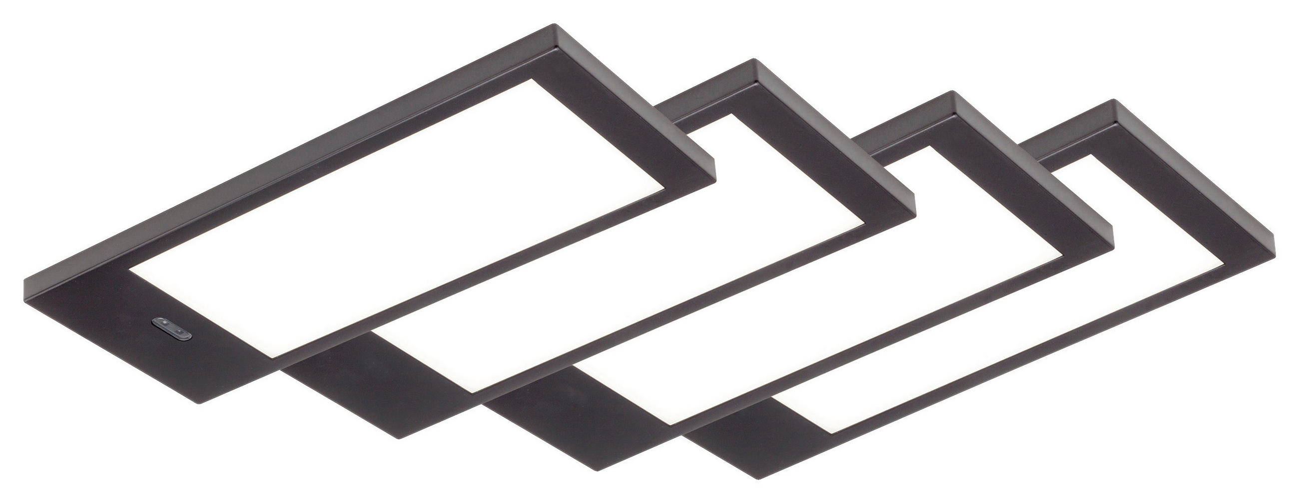 UNTERBAULEUCHTEN-SET - Schwarz, Kunststoff (7,6/18/0,8cm) - HKT