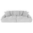BIGSOFA Flachgewebe Beige  - Beige/Schwarz, KONVENTIONELL, Kunststoff/Textil (276/95/130cm) - Carryhome