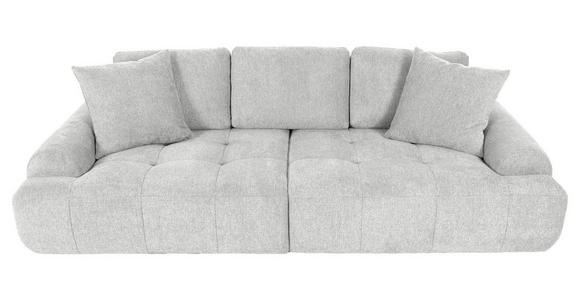 BIGSOFA Flachgewebe Beige  - Beige/Schwarz, KONVENTIONELL, Kunststoff/Textil (276/95/130cm) - Carryhome