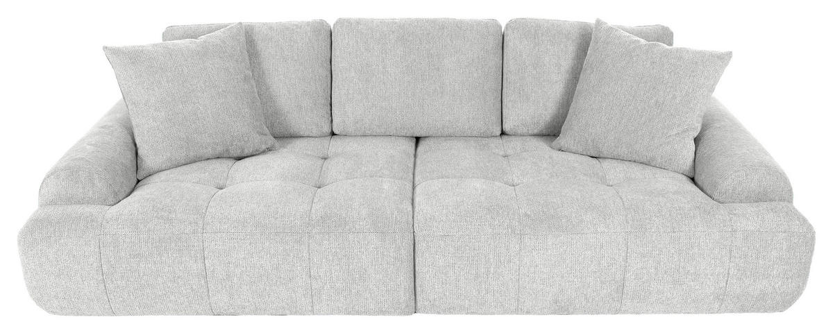 BIGSOFA Flachgewebe Beige  - Beige/Schwarz, KONVENTIONELL, Kunststoff/Textil (276/95/130cm) - Carryhome
