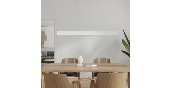 LED-HÄNGELEUCHTE 115/7,5/150 cm  - Silberfarben, Design, Metall (115/7,5/150cm) - Dieter Knoll