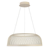 ZÁVĚSNÉ LED SVÍTIDLO, 60,5/175,5 cm  - pískové barvy, Design, kov/plast (60,5/175,5cm) - Novel