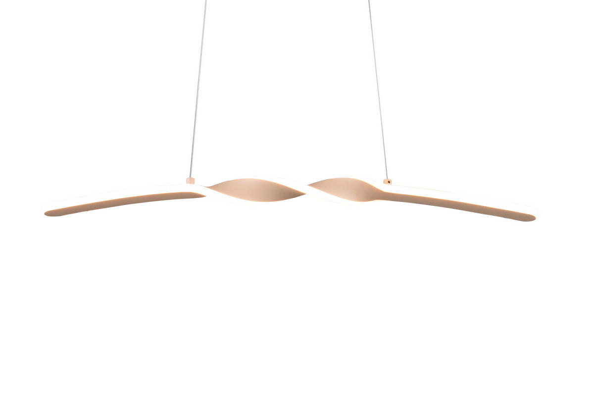 LED-HÄNGELEUCHTE 79/9/150 cm    - Sandfarben/Weiss, Design, Kunststoff/Metall (79/9/150cm)
