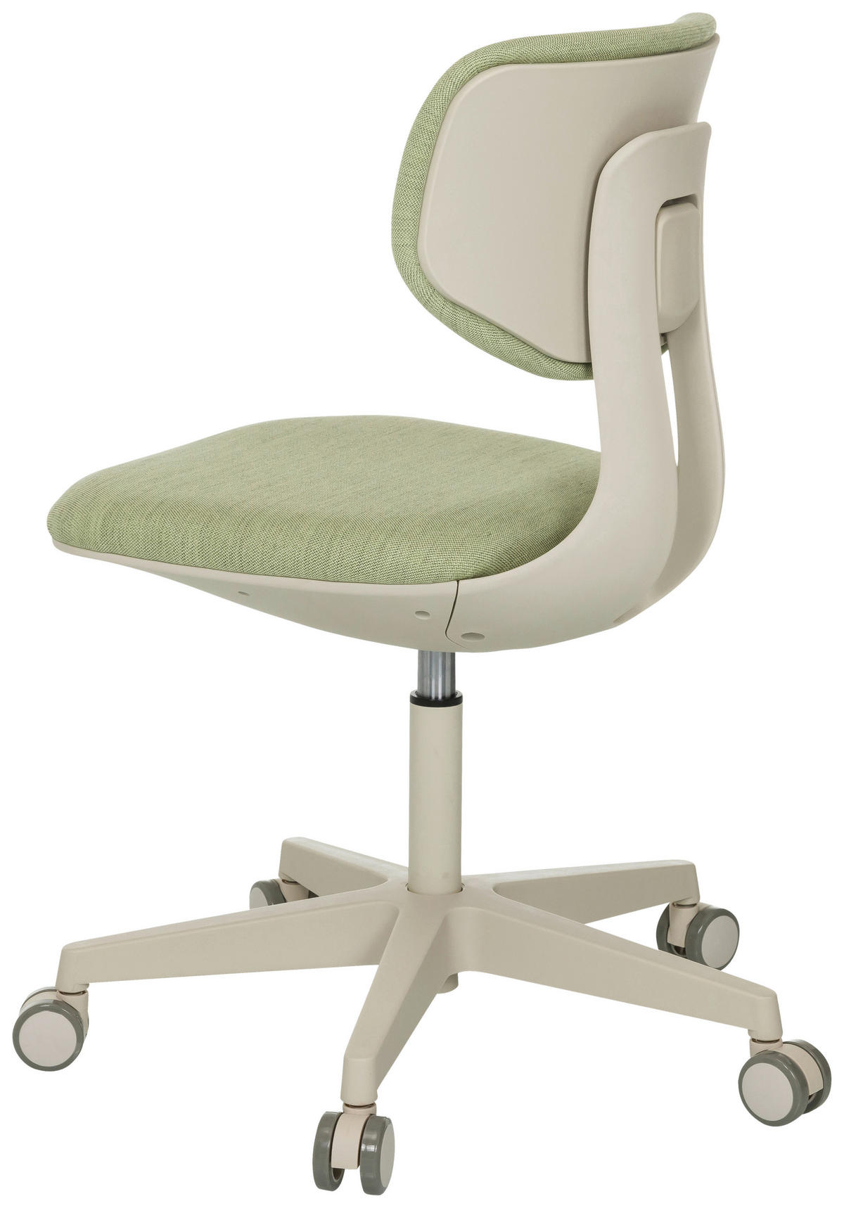 OTOČNÁ ŽIDLE PRO MLÁDEŽ, zelená - krémová/zelená, Moderní, textil/plast (51/72 - 87/51cm) - MID.YOU