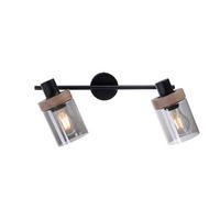 STRAHLER 64/30/24 cm   - Schwarz, Basics, Glas/Holz (64/30/24cm)