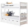 ETAGENBETT 90/200 cm Weiss  - Weiss, Modern, Holz (90/200cm) - MID.YOU