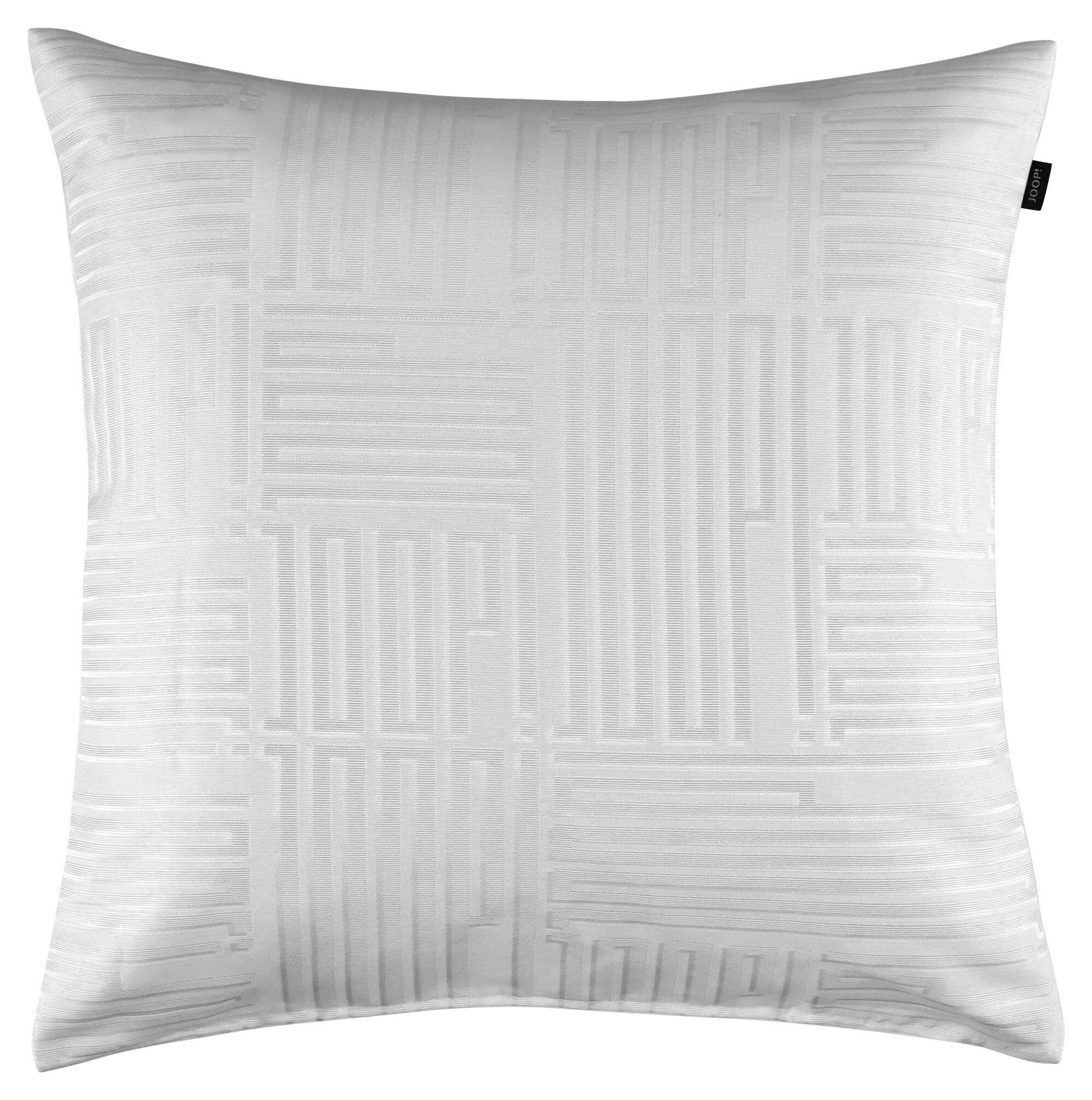 KISSENHÜLLE J!Fine Bars 50/50 cm  - Creme/Weiß, Design, Textil (50/50cm) - Joop!