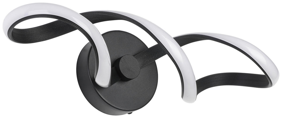 DECKENLEUCHTE 12/40/17,5 cm   - Schwarz, Trend, Kunststoff/Metall (12/40/17,5cm) - Collet's Monde