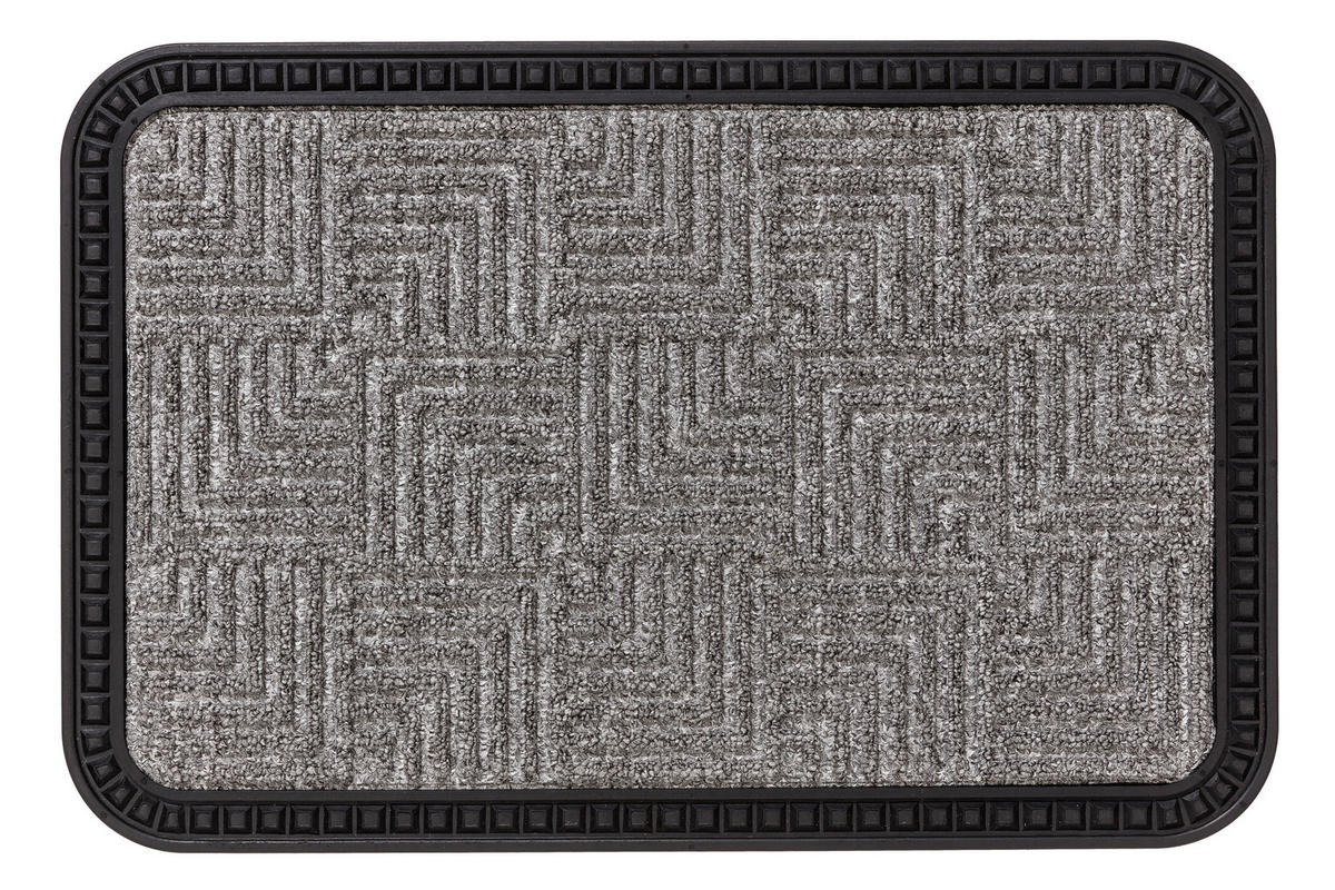 DÖRRMATTA - grå, Klassisk, textil/plast (40/60cm) - Esposa