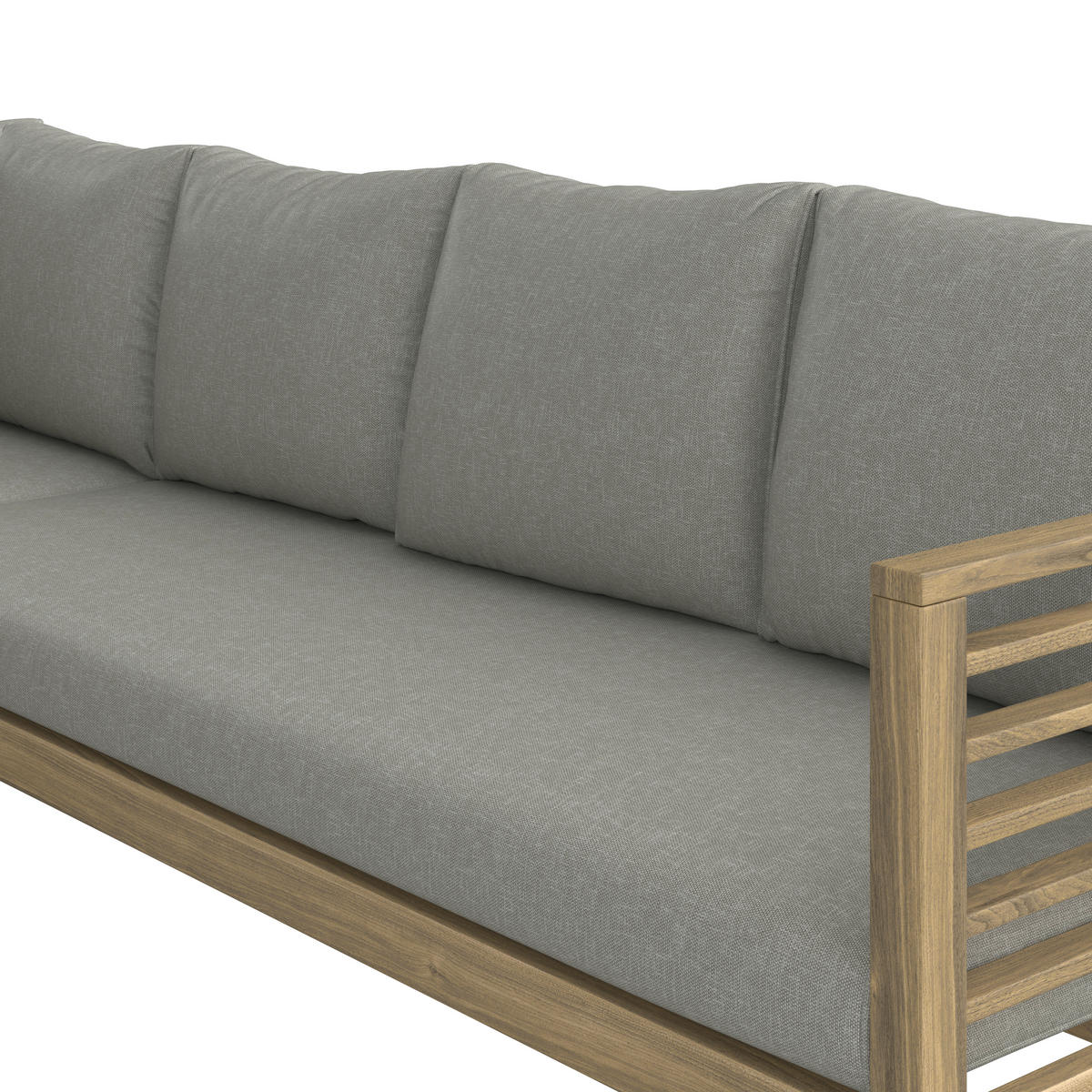 DINING-LOUNGESET  - Beige/Akaziefarben, MODERN, Holz (173/226cm) - Ambia Garden