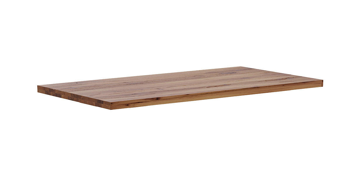 TISCHPLATTE Eiche massiv Eichefarben  - Eichefarben, Design, Holz (160/90/6cm) - Waldwelt
