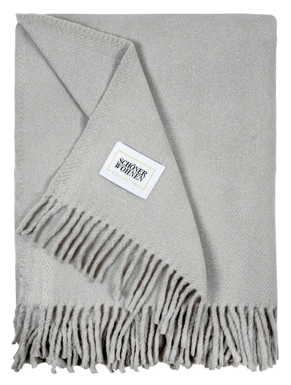 PLAID SW-BASICS  - Hellgrau, Basics, Textil (140/200cm) - Schöner Wohnen