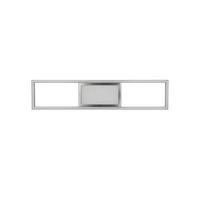 LED-DECKENLEUCHTE     - Nickelfarben, Design, Metall (60/6/13cm)