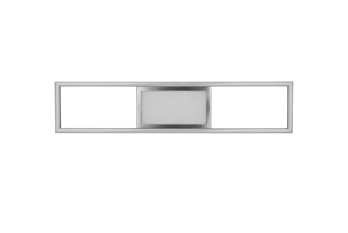LED-DECKENLEUCHTE     - Nickelfarben, Design, Metall (60/6/13cm)