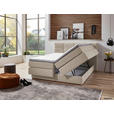 BOXSPRINGBETT 160/200 cm  in Naturfarben  - Schwarz/Naturfarben, KONVENTIONELL, Kunststoff/Textil (160/200cm) - Carryhome
