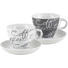 CAPPUCCINOTASSE MIT UNTERTASSE - Weiß/Grau, Basics, Keramik (0.180l) - Ritzenhoff Breker CAPPUCCINOTASSE MIT UNTERTASSE - Weiß/Grau, Basics, Keramik (0.180l) - Ritzenhoff Breker