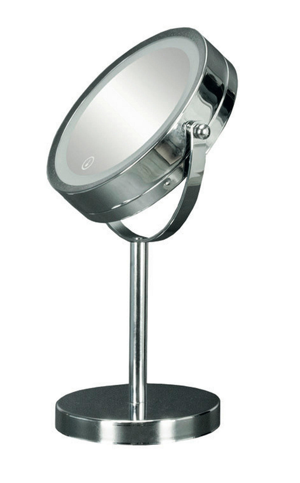 LEUCHTSPIEGEL 17,5/29,5/12 cm  - Chromfarben, Basics, Glas/Metall (17,5/29,5/12cm) - Kleine Wolke