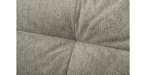 ECKSOFA in Flachgewebe Taupe  - Taupe/Schwarz, KONVENTIONELL, Textil/Metall (294/176cm) - Carryhome