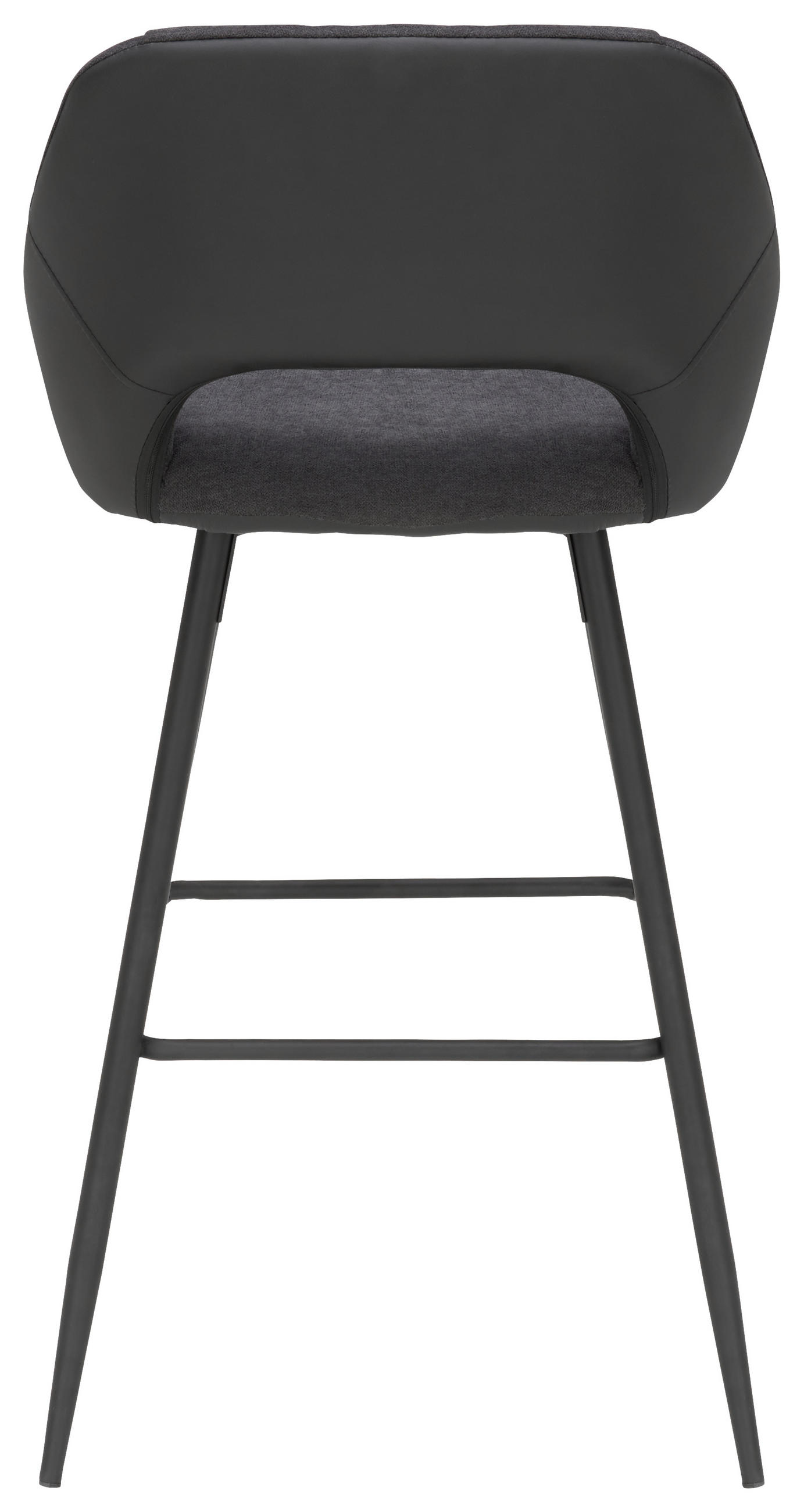 BAROVÁ ŽIDLE, antracitová, černá - černá/antracitová, Design, kov/textil (53/103/56cm) - Carryhome