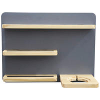 Regal für Toniebox und Figuren 40/30/15 cm  - Naturfarben/Grau, Trend, Holz/Holzwerkstoff (40/30/15cm) - Ben'n'jen