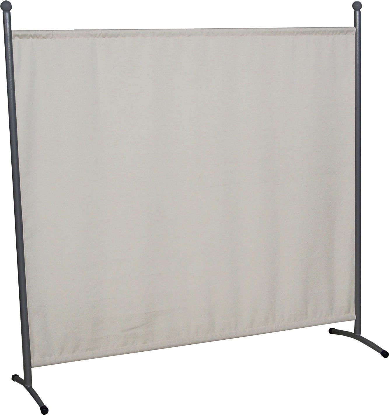 SICHTSCHUTZ - Beige/Grau, Basics, Textil/Metall (178/178/51cm) - Boxxx