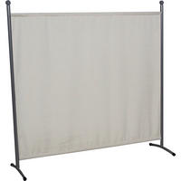 SICHTSCHUTZ - Beige/Grau, Basics, Textil/Metall (178/178/51cm) - Boxxx