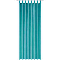 Perdea Cu Bride opac  - turcoaz, Design, textil (135/245cm) - Boxxx