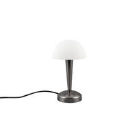 TISCHLEUCHTE CANARIA 15/26,5 cm   - Chromfarben/Schwarz, Basics, Glas/Metall (15/26,5cm)