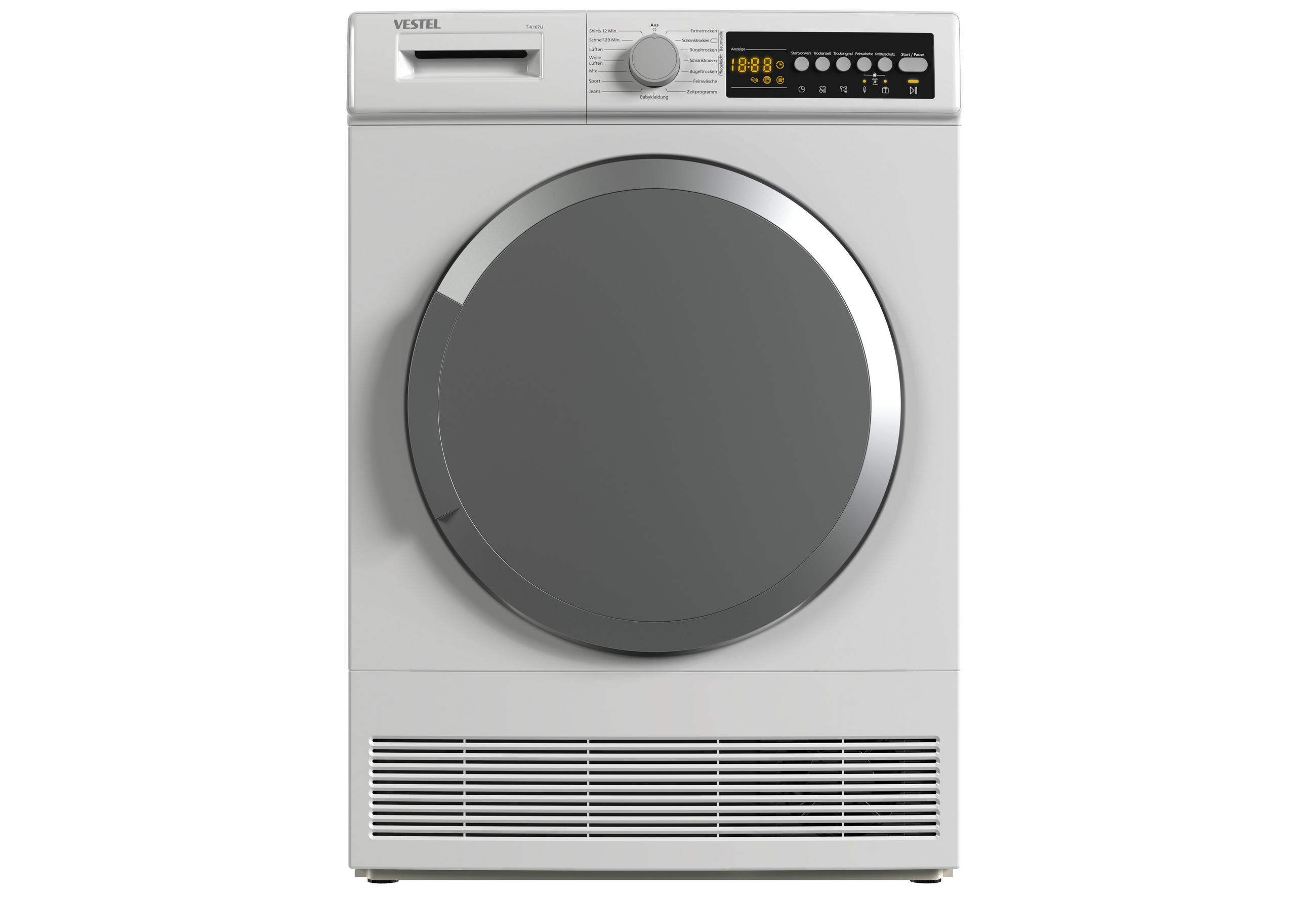 KONDENSTROCKNER T-K107U  - Weiß, Basics (59,6/84,5/52,3cm) - Vestel