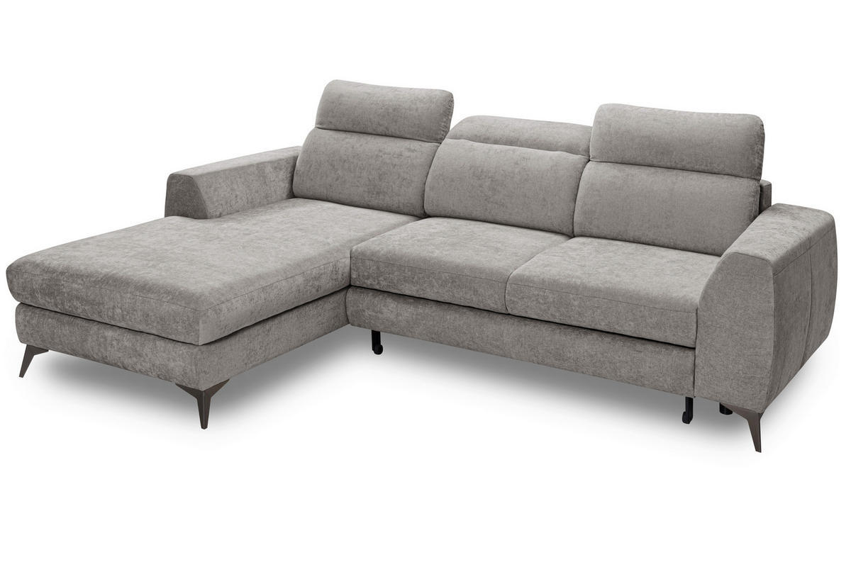 ROHOVÁ SEDAČKA, textil, cappuccino - černá/cappuccino, Basics, kov/textil (191/264cm) - Livetastic
