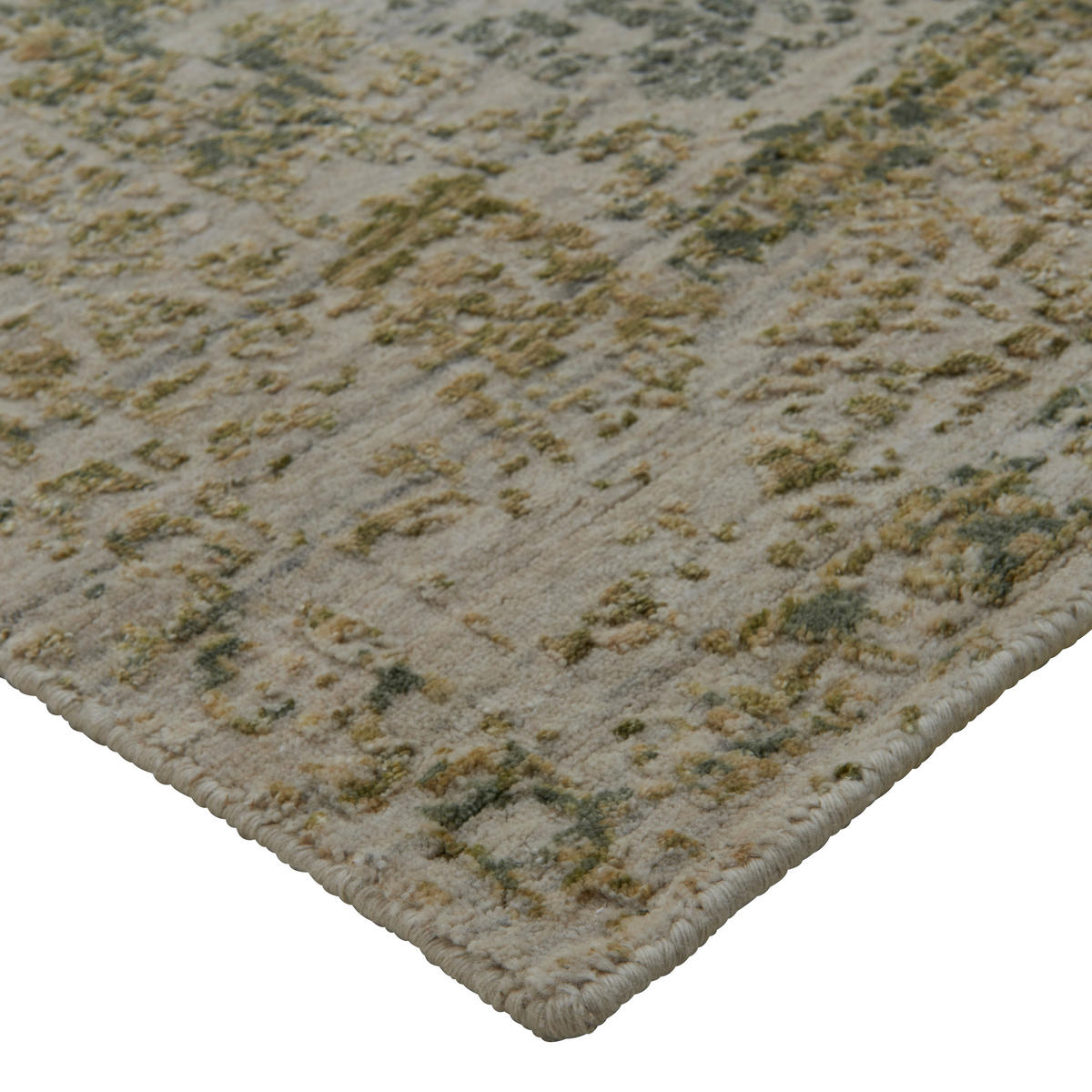 ORIENTTEPPICH 160/90 cm Mantra Grün, Beige  - Beige/Grün, Design, Textil (160/90cm) - Cazaris