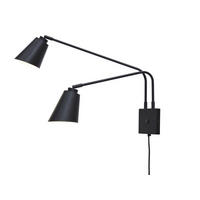 WANDLEUCHTE Bremen 12/12/2,5 cm   - Schwarz, Basics, Metall (12/12/2,5cm) - It's about Romi