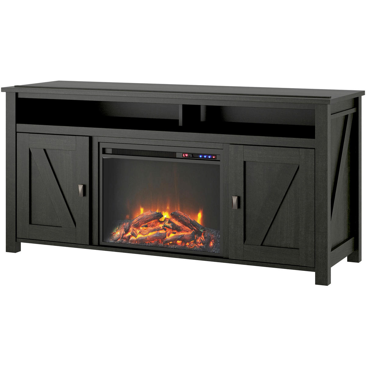 LOWBOARD Farmington  in 151/40/75 cm  - Schwarz, Design, Holzwerkstoff/Metall (151/40/75cm) - MID.YOU