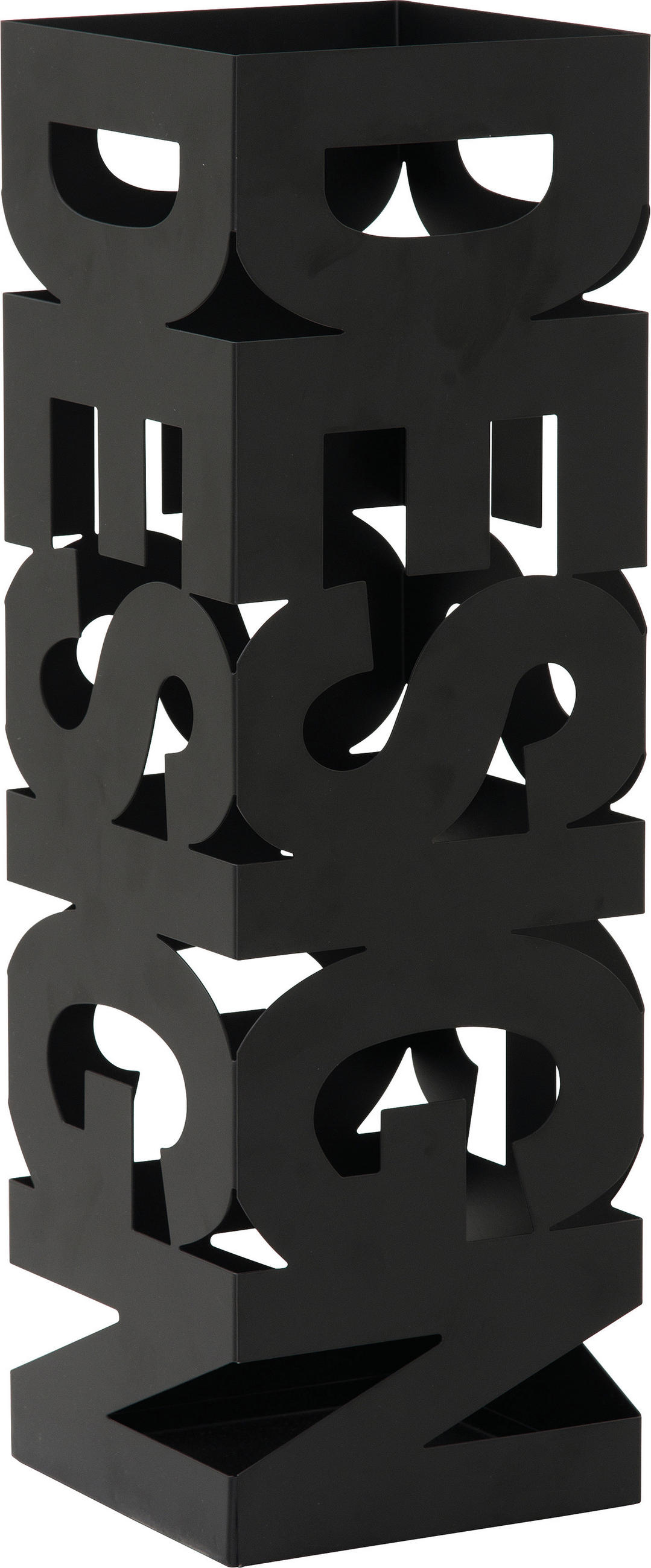 STOJAN NA DÁŽDNIKY, čierna - čierna, Design, kov (16/48/16cm) - Carryhome