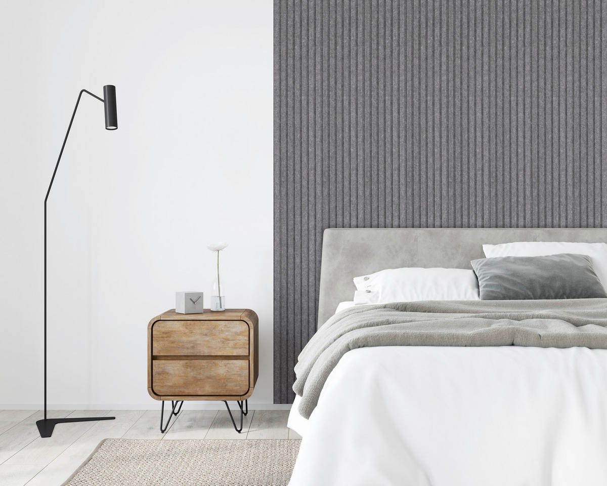 AKUSTIKPANEEL 20/240/1,8 cm  - Anthrazit, Basics, Kunststoff (20/240/1,8cm)