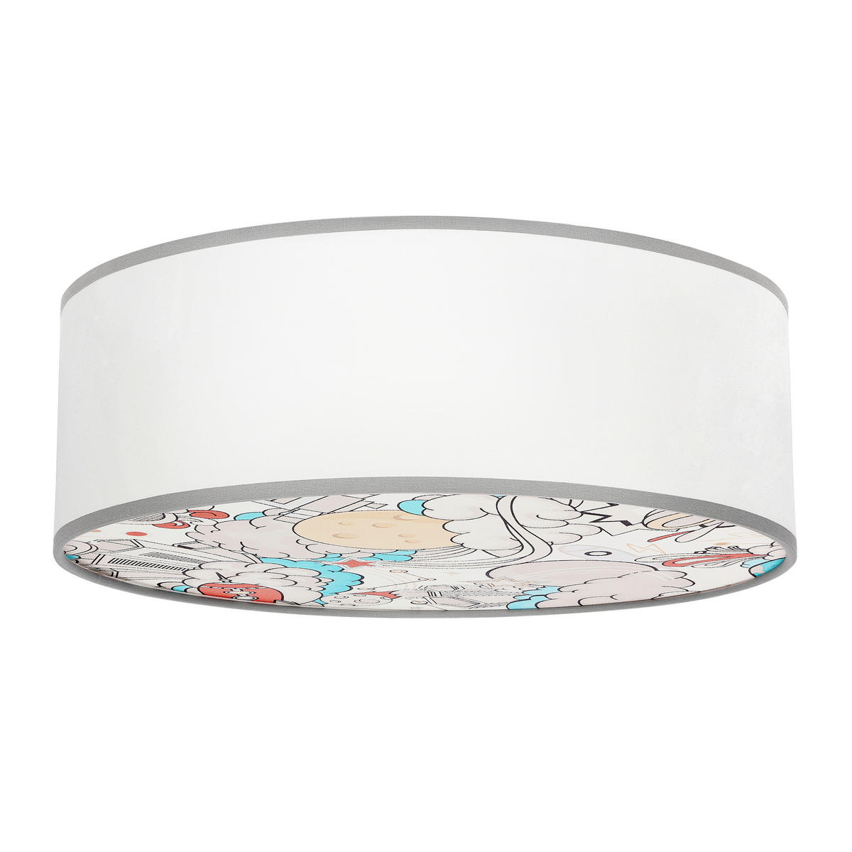 KINDERDECKENLEUCHTE 38/38/14 cm   - Multicolor/Weiß, KONVENTIONELL, Kunststoff/Metall (38/38/14cm)